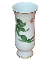Meissen Porzellan Vase Ming Drache Grün 1 Wahl 20,5 cm.