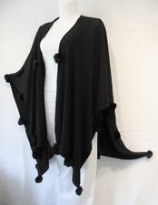 Umhang Pelerine Gothic Victorian Ethno Poncho Pelz Jacke Überwurf Gewand Cape