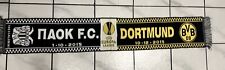 Paok Borussia Dortmund Fanschal Vintage Spielschal Mit Datum Europa League 