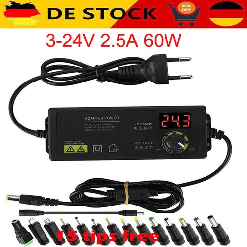 24v 60w einstellbares - 3-24v,