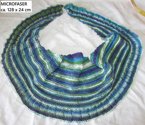 Gestricktes halbmondtuch - gestricktes,