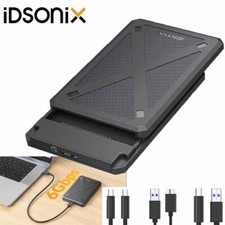 iDsonix Festplattengehäuse USB 3.0 Externes Gehäuse Festplatte 2.5 Zoll SATA SSD