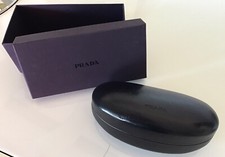 PRADA BRILLENETUI BRILLEN BOX für SONNENBRILLE Hartschalenbox  XXL +Prada Karton