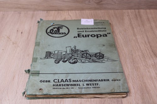 Claas europa ersatzteilliste - claas,