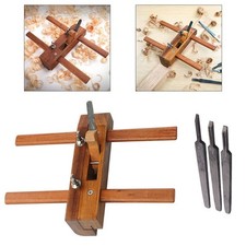 Holz Nuthobel Tischlerei poliert Trimmhobel Werkzeug Schreiner Holz#