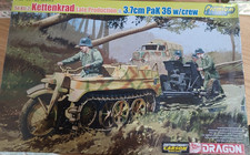 Dragon 6446  Sd.Kfz.2 Kettenkrad late & 3.7cm w/crew sehr selten