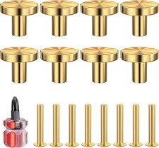 8 Stück Möbelknöpfe Gold 25