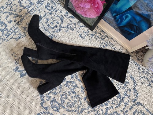 Overknees schwarz wildleder - overknees,