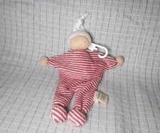 Alana Wichtel Püppchen Kuscheltuch Schmusetuch rot weiß gestreift Waldorf