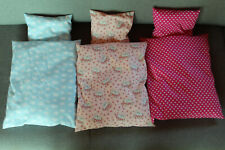 Puppenbettwäsche 40 x 34 cm Puppenbettdecken mit Kissen