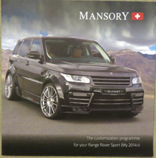 Range Rover Sport Mansory Prospekt Brochure von 2014