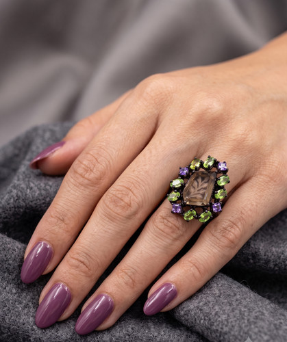Brauner citrin peridot - brauner,