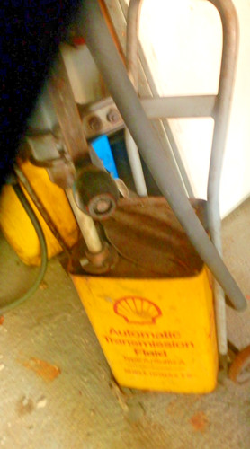 Shell retro ölkanister mit - retro,