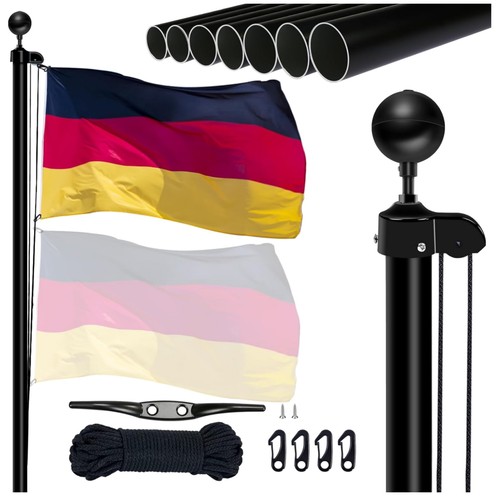 Fahnenmast aluminium - aluminium, 6m