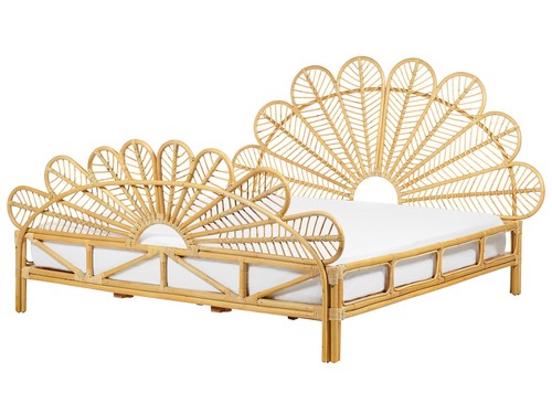 Bett rattan hellbraun - rattan,