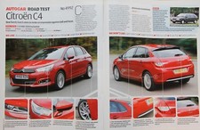 Original 2011 Autocar mag road test No 4992 CITROEN C4 2.0 HDi 150 EXCLUSIVE