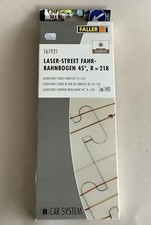 ✅Faller Car System 161921 Laser-Street Fahr-Bahnbogen 45° R=218 (FS27-6S2/2)