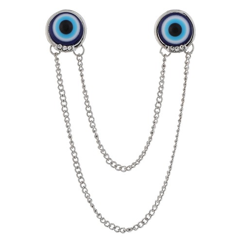 Unikat blaue augen - blaue, brosche