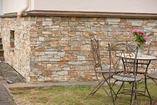 Sockel Verblender Terra, Haussockel, Naturstein,  Echtstein, Steinwand Muster