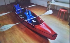 NAUTIRAID BEACH II FALTKAYAK WIE NEU ROT  3,90M 14KG 2SITZE SOLO SPRITZDECKE 
