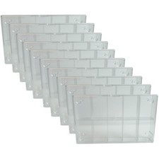 10 Stück - Sortierkasten 10-fach transparent Storage Box