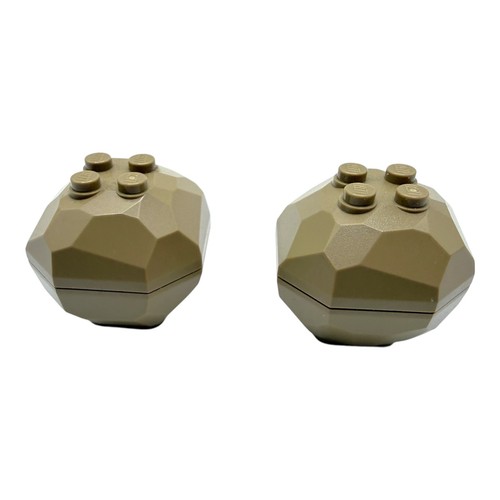 Lego fels 4x4 sand - 2x,