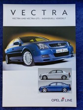 Opel Vectra, Vectra GTS i Line Irmscher Zubehör Prospekt 1.2003