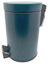 KELA Mülleimer Treteimer Blau Metall Zylindrisch Modern 26cm 17cm