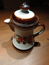 70er Geschirr Vintage SMF Schramberg Bernau Kaffeekanne Kanne Krug Retro Braun