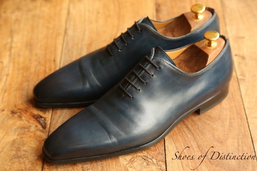 Magnanni blau leder oxford - blau,