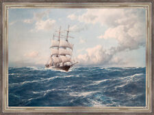 Vollschiff auf bewegter See