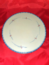 Tortenplatte Teller grafisch Handbemalt 50s 60s Vintage Landhaus Shabby Kuchen