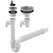 Ablaufgarnitur Siphon Küche