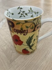 Tasse Poppy Mohn Ranken Blumen Hussel
