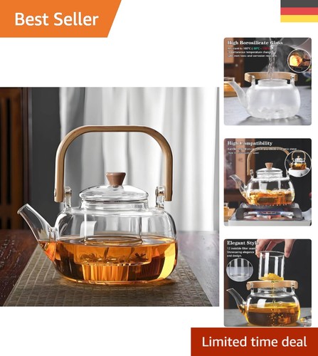 Teekanne glas mit - teekanne,