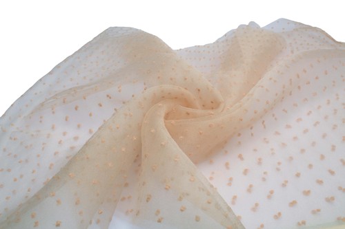 Organza mit punkten stoff - punkten,