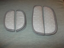 4 teiliges Gurtpolsterset für Maxi-Cosi-Tobi, Pearl und 2way Pearl  hellgrau ***