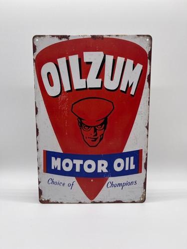 Blechschild oilzum motor oil - oilzum,