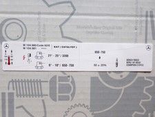 Mercedes Motor-Aufkleber für