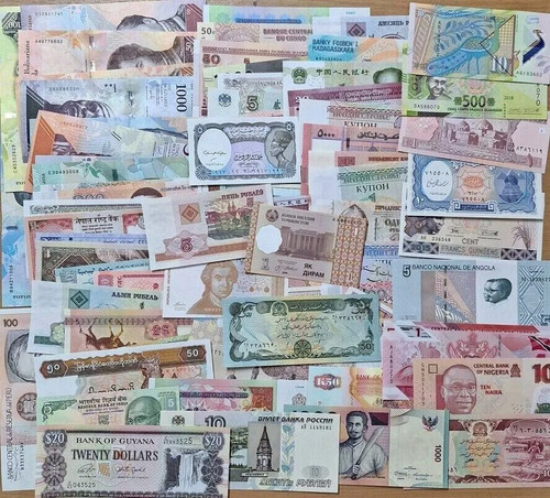 Weltweite banknoten alle - 25,