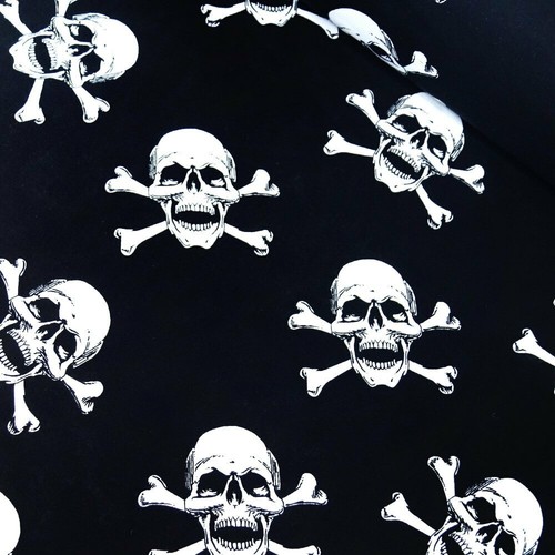 100 baumwollstoff totenkopf - 100%,