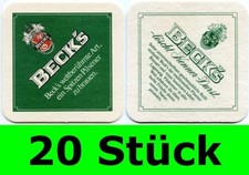 20 Stück Bierdeckel Beck's