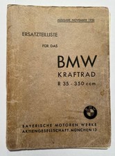BMW R35 - Ersatzteilliste - 1938 - original Buch | oldtimer Katalog