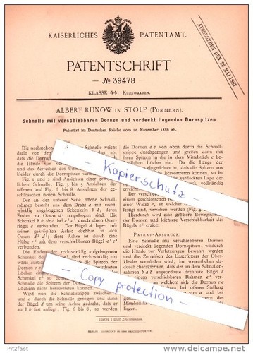 Original patent runow in - -,