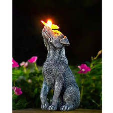 Hund Figuren mit Schmetterling