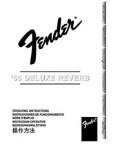 -Operating Instructions Guitar Amplifier Fender 65 Deluxe Reverb 