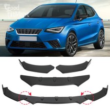 Gloss black front bumper - black,