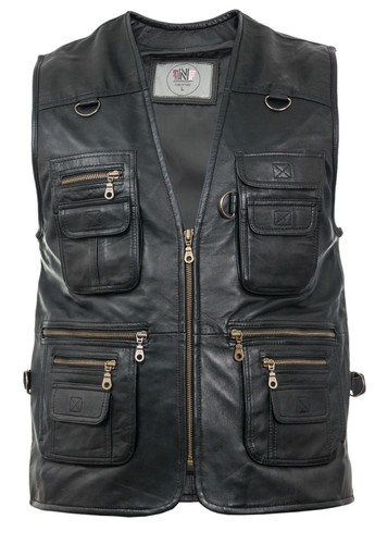 Herren lederweste lammleder - lederweste,