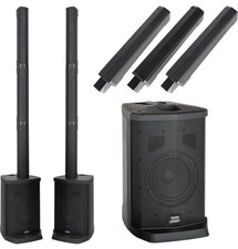 Aktiv E-208LA PA Anlage Säulenanlage Line Array Stereo Set System Lautsprecher