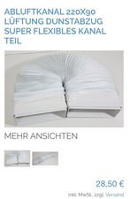 Lüftungskanal Flexibel  220x90